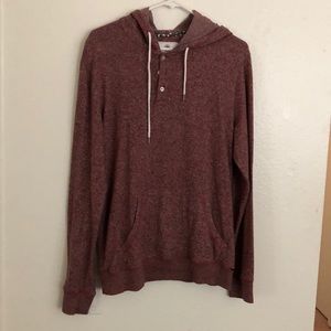 Maroon loose hoodie